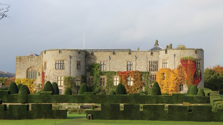 Chirk Castle, Wrexham, in autumn